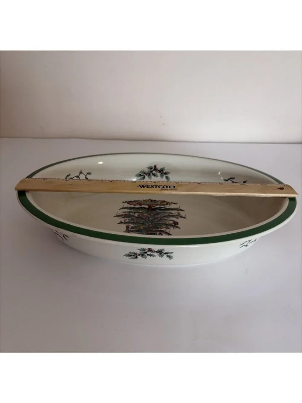 VTG Spode Christmas Tree Imperial Cookware Casserole Dish Bowl Oven to Table